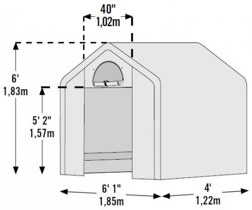 Náhradní plachta pro fóliovník 1,8x1,2 m PE Dekorhome