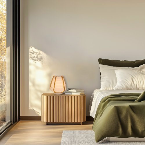 Stolní lampa béžová dřevo+plast Nagoja Ledea