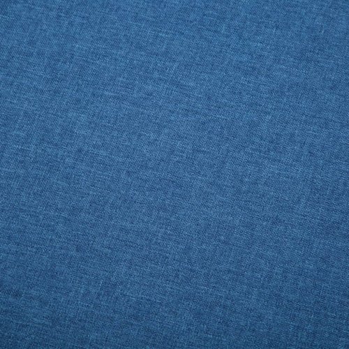 Trojmístná pohovka látka /dřevo Dekorhome - BAREVNÁ VARIANTA: Modrá
