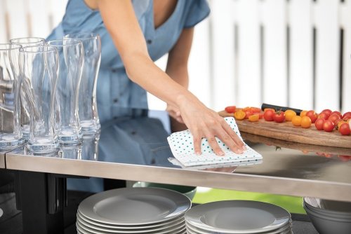 Záhradný stôl / skriňa s drezom UNITY CHEF 415L