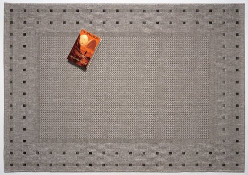 Kusový koberec Floorlux 20329 Silver/Black – na ven i na doma 160x230 cm