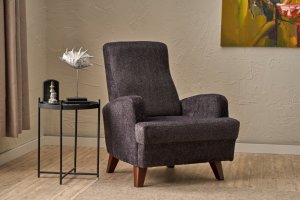 Kreslo ušiak Kana - Anthracite