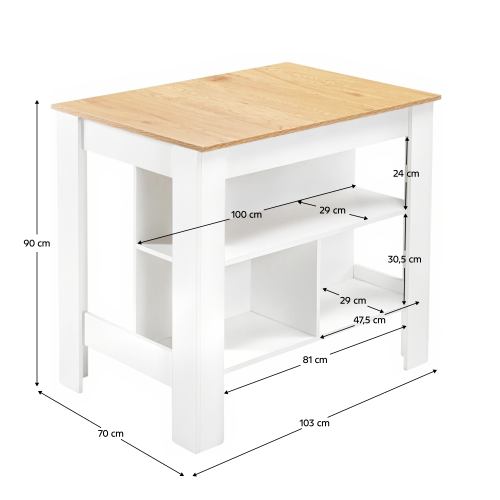 Kuchynský ostrovček LUNAN