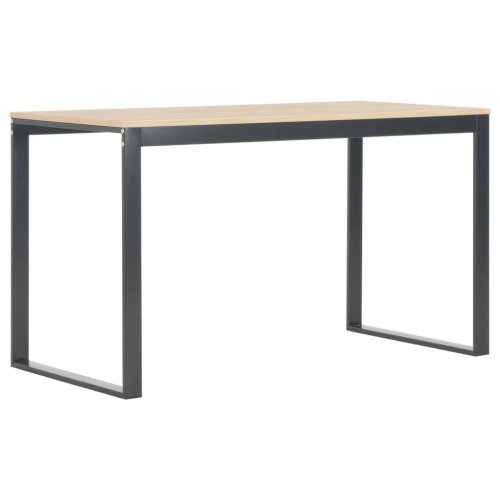 Písací stôl 120x60 cm drevotrieska / oceľ Dekorhome - BAREVNÁ VARIANTA: Biela
