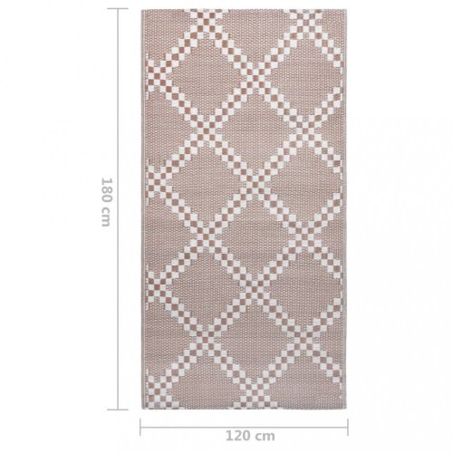 Venkovní koberec hnědá PP Dekorhome - ROZMĚR: 80x150 cm