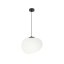 Závěsná lampa STONES 25 cm v japonském stylu - s bílým stínidlem inspirovaným kamenem - minimalistické stropní osvětlení do obývacího pokoje E27
