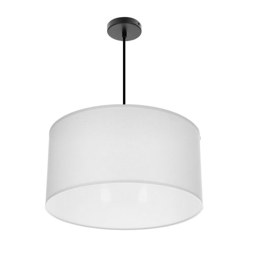 Závesná lampa SHANTI čierna 1x40W E27 tienidlo sivá