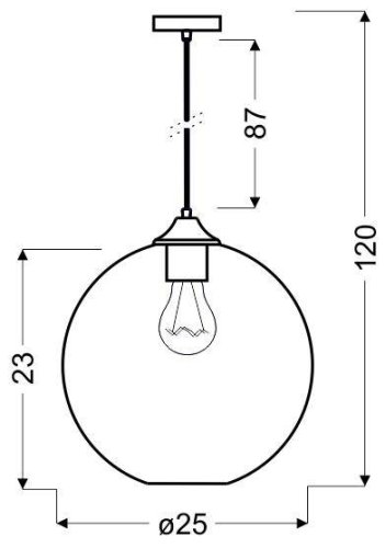 Závěsná lampa EDISON Z