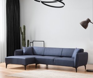 Rohová sedacia súprava / Rohová pohovka Belissimo Left - Blue