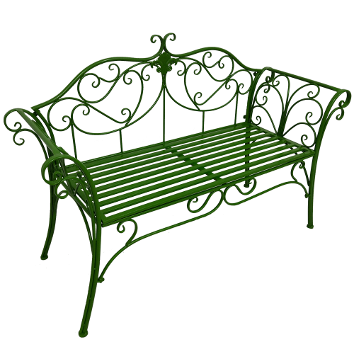 Záhradná lavička ETELIA - BAREVNÁ VARIANTA: Zelená