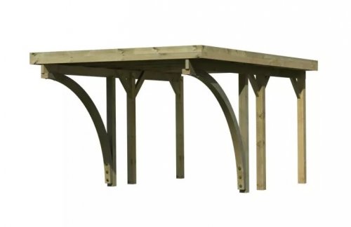 Dřevěný přístřešek / carport CLASSIC 1C Dekorhome