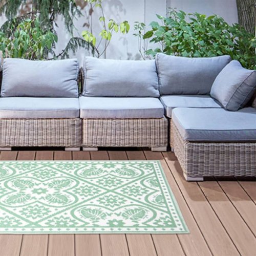 Venkovní koberec 182 x 122 cm Dekorhome - BAREVNÁ VARIANTA: Zelená