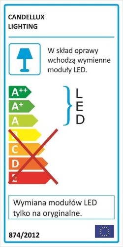 Stropná lampa Astro Stropná lampa LED 6500K Jantárová