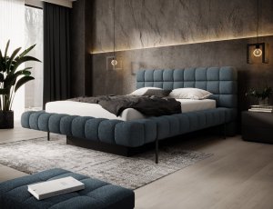 Purpurová posteľ + kovový rám/liquid/nádoba 140x200