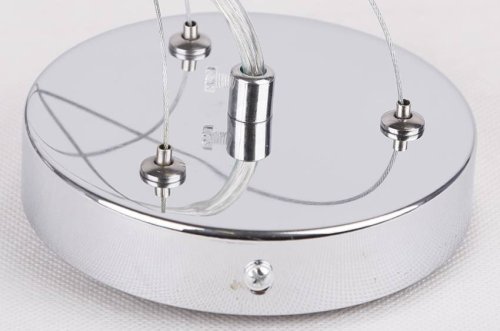 Okrúhla závesná lampa sivá 40cm nastaviteľná 3x40W Kyoto