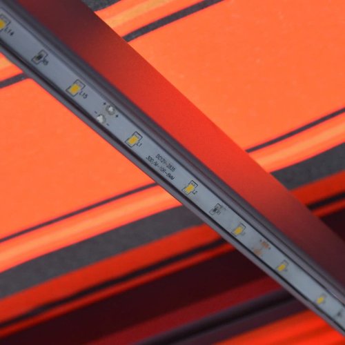 Ručně zatahovací markýza s LED světlem 350x250 cm Dekorhome