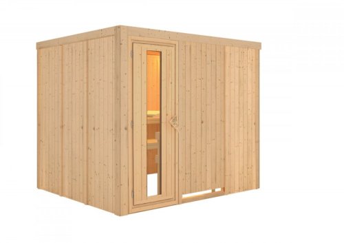 Interiérová finská sauna 231x196 cm Dekorhome