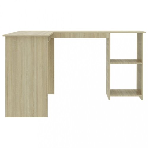 Rohový psací stůl 120x140 cm Dekorhome - BAREVNÁ VARIANTA: Bílá lesk