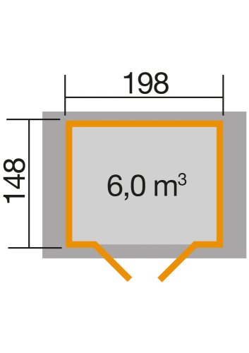 Drevený záhradný domček 316