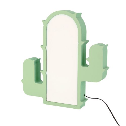 Velká LED stolní lampa CACTUS IQ KIDS zelená