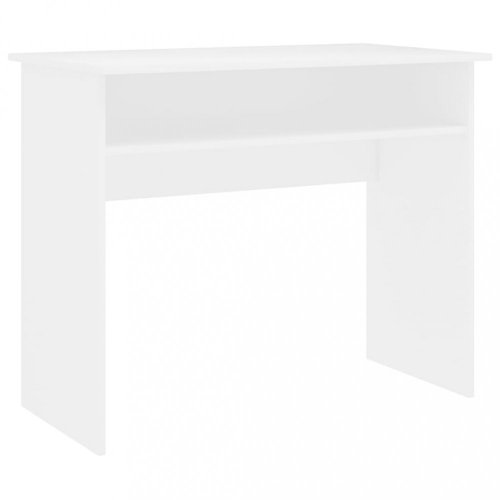 Písací stôl s policou 90x50 cm Dekorhome - BAREVNÁ VARIANTA: Biela