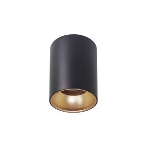 Tuba lampa sufitowa czarny+złoty 1x15W GU10 7/10