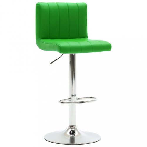 Barová stolička umelá koža / chróm Dekorhome - BAREVNÁ VARIANTA: Zelená