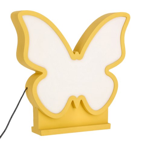 Detská LED stolová lampa BUTTERFLY IQ KIDS zlatá