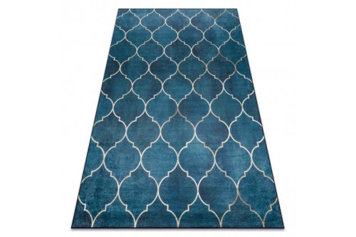 Kusový koberec ANDRE Maroccan trellis 1181 blue 80x150 cm