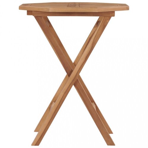 Skladací záhradný stolík 60x60 cm teaková drevo Dekorhome