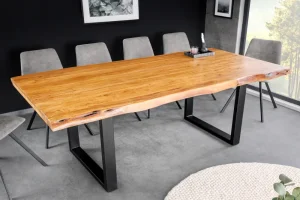 Jedálenský stôl ATHAMÁS akácia 5 cm Dekorhome