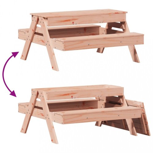 Dětský piknikový stůl s pískovištěm masivní dřevo douglasky