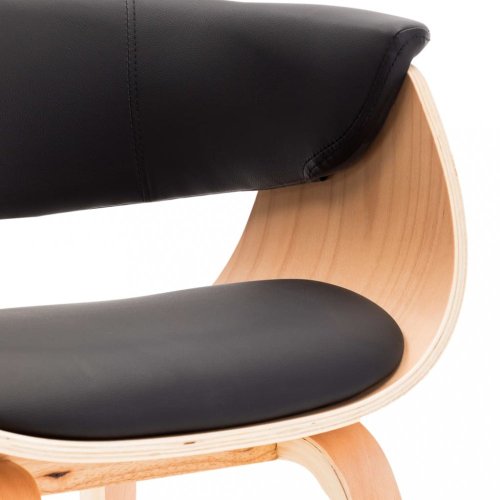 Jídelní židle ohýbané dřevo Dekorhome - BAREVNÁ VARIANTA: Černá