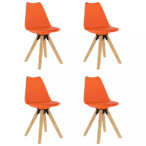 Jídelní set 4+1 buk / umělá kůže / plast Dekorhome