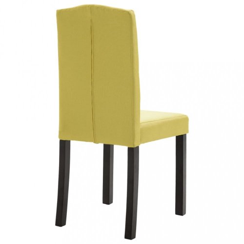 Jídelní židle 6 ks látka / kaučukovník Dekorhome - BAREVNÁ VARIANTA: Zelená