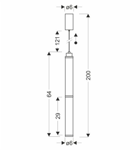 CORTE lampa wisząca czarny matowy 18W LED 3000K klosz bezbarwny