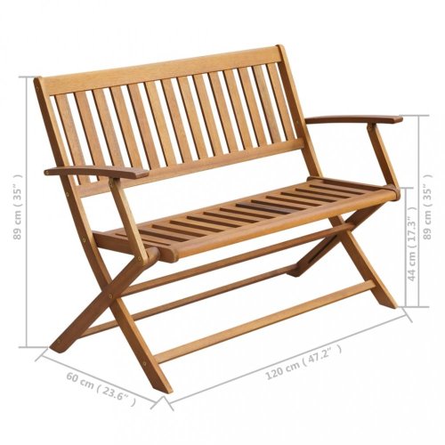 Zahradní lavice s poduškou 120 cm Dekorhome