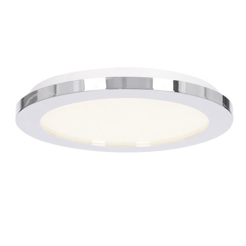 Stropní koupelnové svítidlo PIXEL minimalistické - stříbrný chrom 22,5 cm - kulaté LED stropní svítidlo se stmíváním 3000K 12W IP441