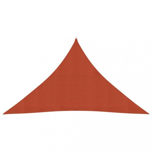 Stínící plachta trojúhelníková HDPE 3 x 3 x 3 m Dekorhome - BAREVNÁ VARIANTA: Oranžová