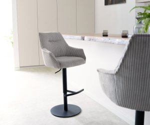 Barová stolička Alja-Flex otočná základňa výškovo nastaviteľná kovová