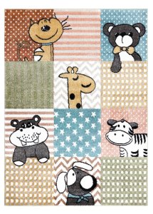 Dětský kusový koberec Fun Pets multi 120x170 cm