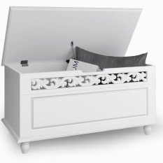 Drevená truhla biela D2565 Dekorhome