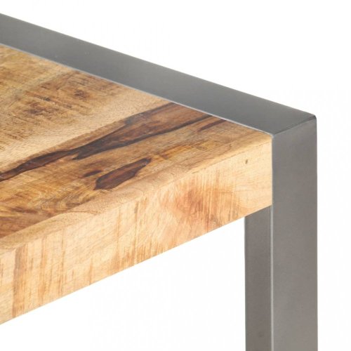 Konferenčný stolík masívne drevo / kov Dekorhome - BAREVNÁ VARIANTA: Sivá