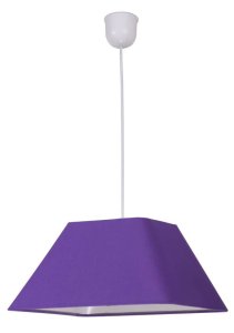Výpredaj fialovej závesnej stropnej lampy Robin s e27 patinou