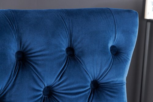 Chesterfield barová stolička FRIXON Dekorhome - BAREVNÁ VARIANTA: Modrá