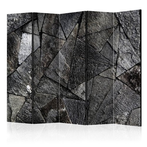 Paraván Pavement Tiles (Grey) Dekorhome - ROZMER: 225x172 cm (5-dielny)