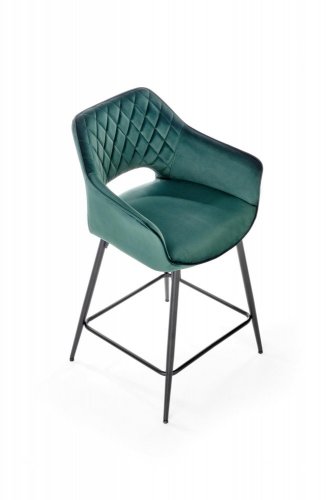 Barová židle H-107 - BAREVNÁ VARIANTA: Tmavě zelená