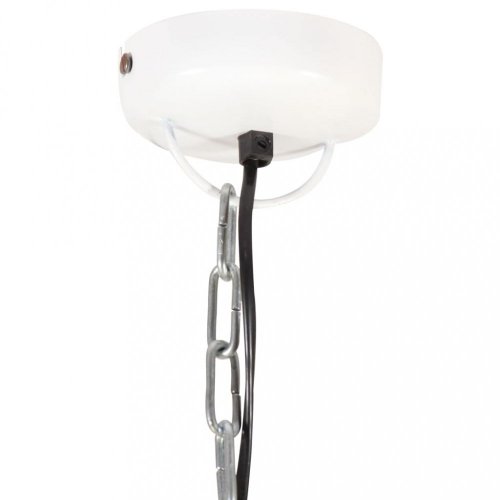 Závěsná lampa bílá / mangovníkové dřevo Dekorhome - ROZMĚR: 45 cm