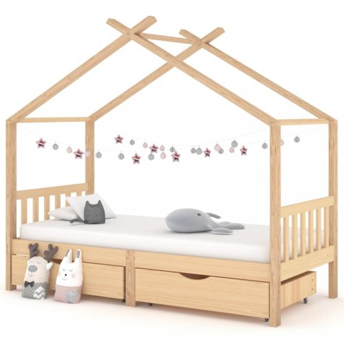 Dětská postel 90x200 borovice Dekorhome - BAREVNÁ VARIANTA: Přírodní dřevo