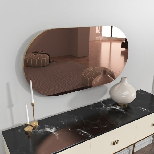 Zrkadlo Riors - Bronze, Gold
